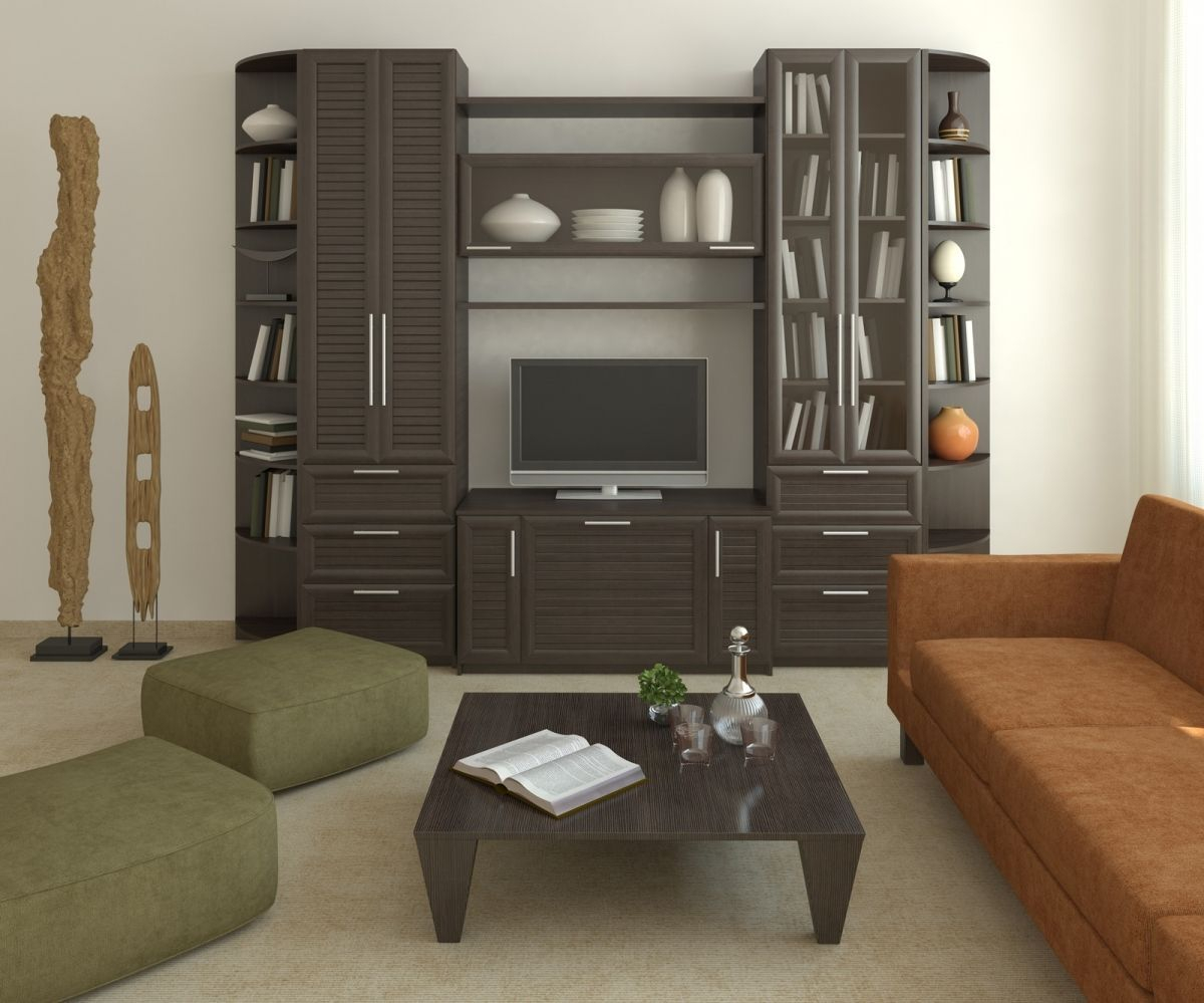Modern tv stand design ideas for small living room 21