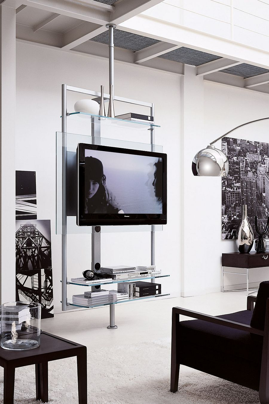 Modern tv stand design ideas for small living room 29