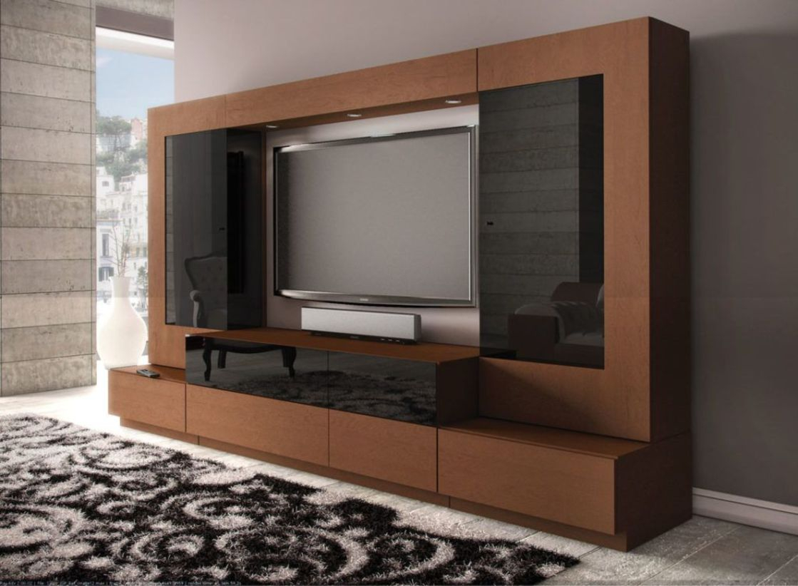 Modern tv stand design ideas for small living room 30