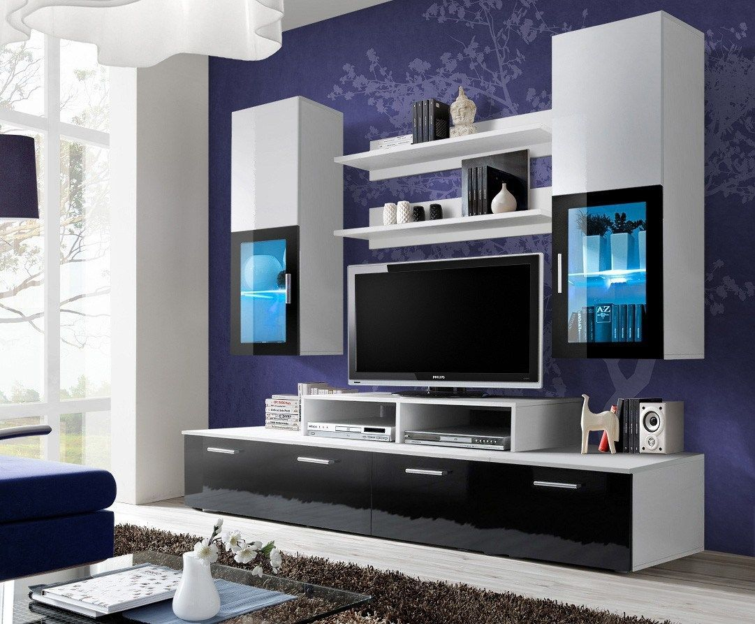 55 Modern TV Stand Design Ideas For Small Living Room ~ Matchness.com