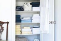 Ways to organizing your chaotic linen closet 04