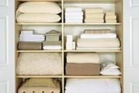 Ways to organizing your chaotic linen closet 08