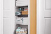 Ways to organizing your chaotic linen closet 15