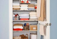 Ways to organizing your chaotic linen closet 19