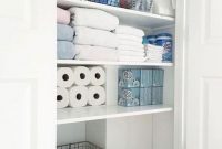 Ways to organizing your chaotic linen closet 31