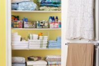 Ways to organizing your chaotic linen closet 32
