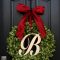 Winter christmas wreath to compliment your door 37