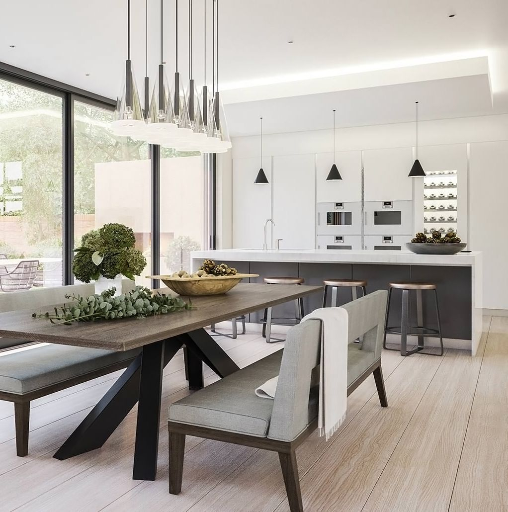 Amazing contemporary dining room decorating ideas 47