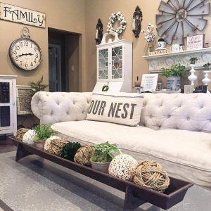 Awesome country farmhouse decor living room ideas 12