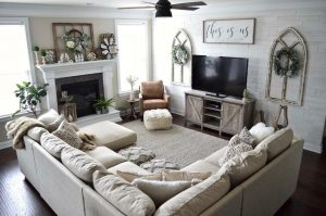 Awesome country farmhouse decor living room ideas 39