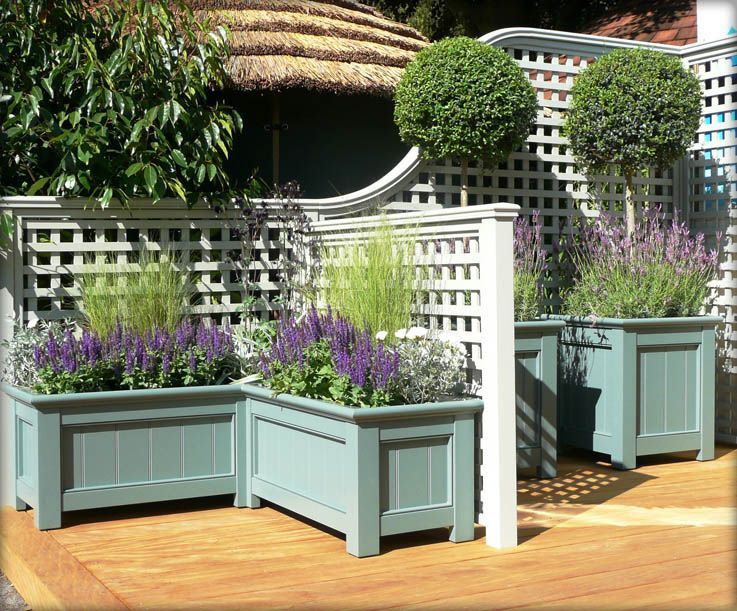 Beautiful yet functional privacy fence planter boxes ideas 05