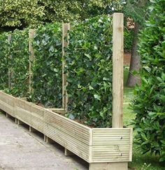 Beautiful yet functional privacy fence planter boxes ideas 23