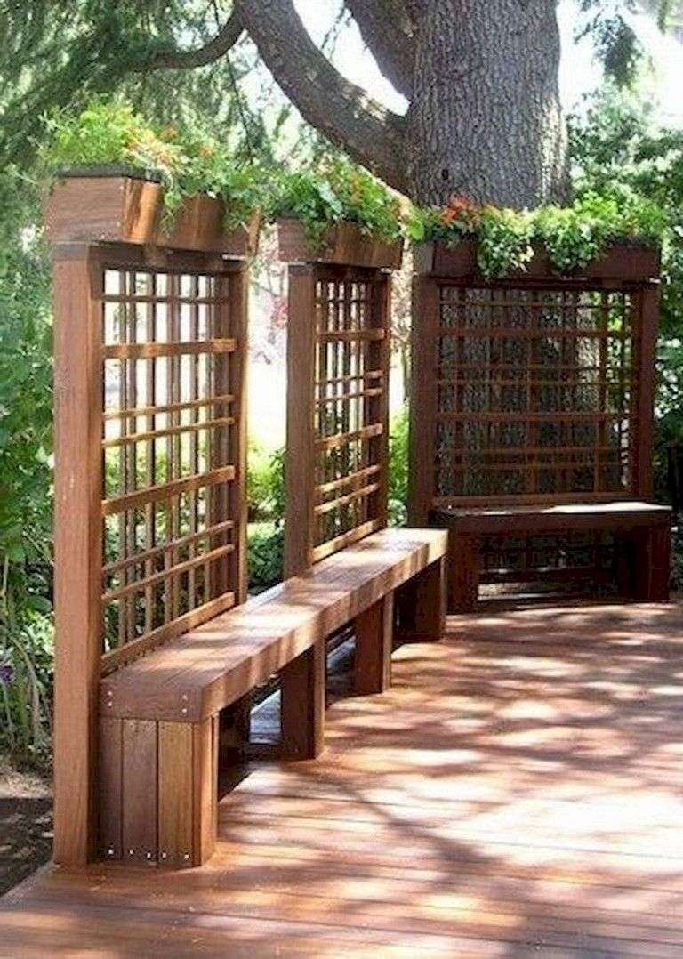 Beautiful yet functional privacy fence planter boxes ideas 38