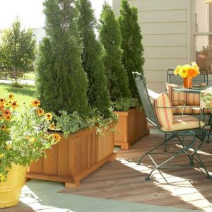 Beautiful yet functional privacy fence planter boxes ideas 48