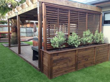 Beautiful yet functional privacy fence planter boxes ideas 50