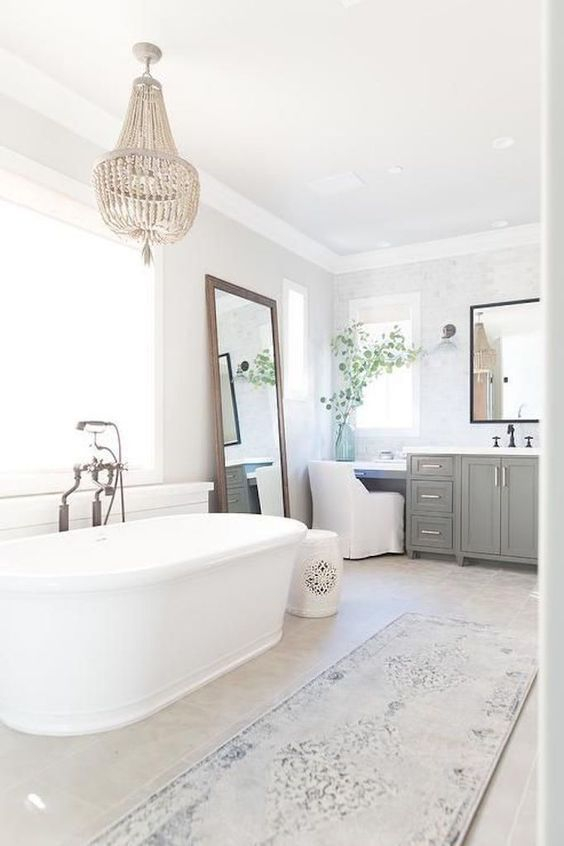 Cozy master bathroom decor ideas 09
