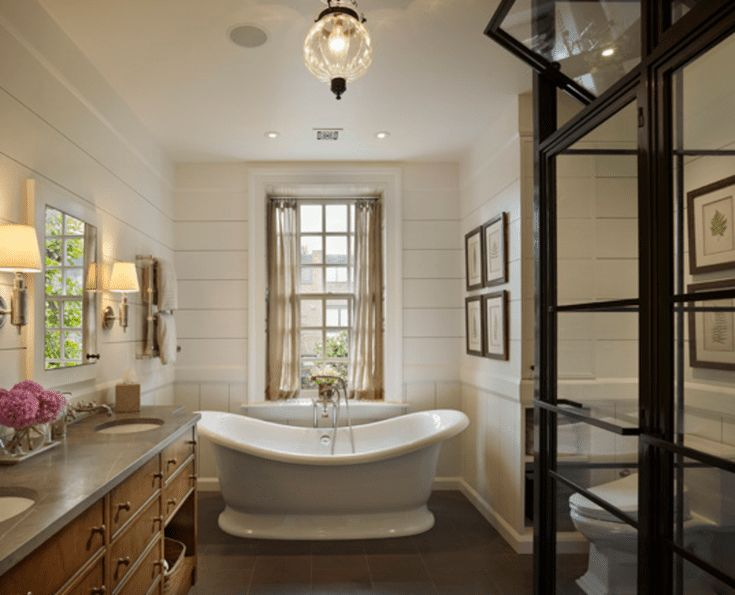Cozy master bathroom decor ideas 10