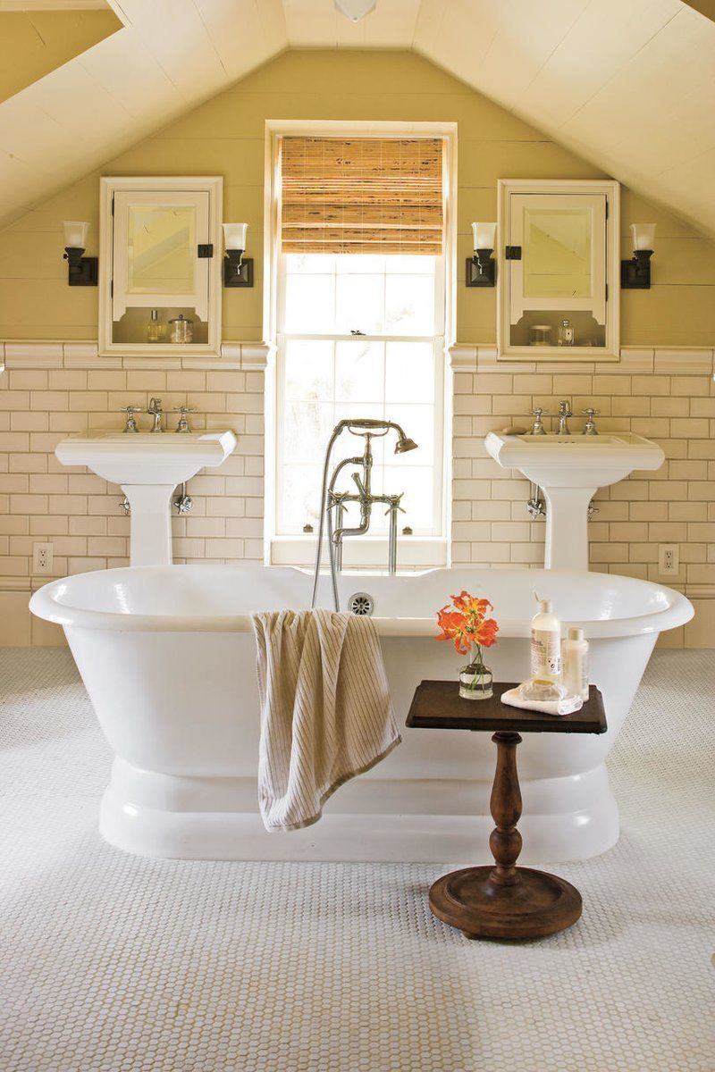 Cozy master bathroom decor ideas 16