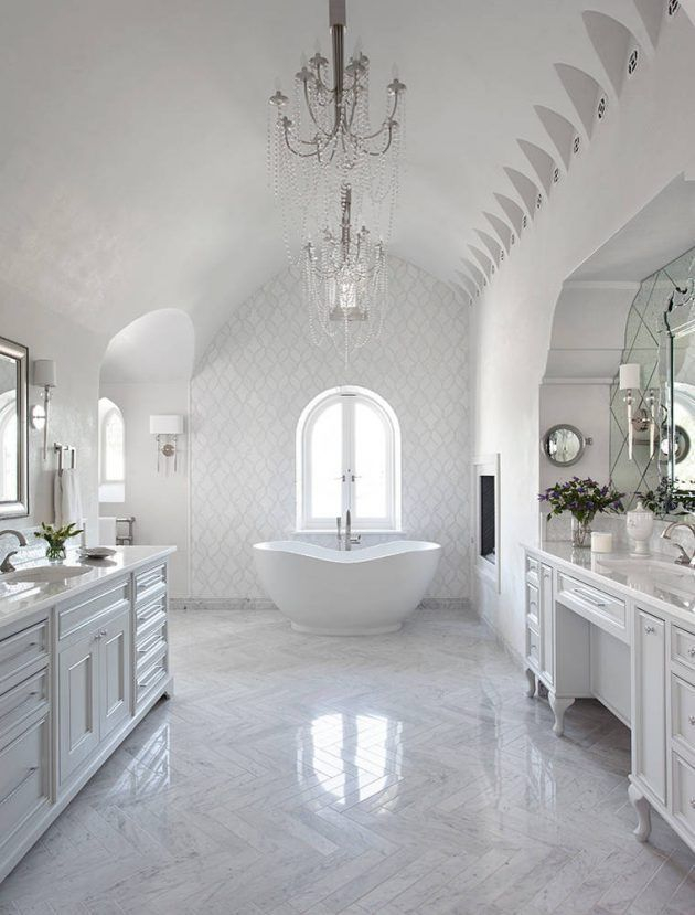 Cozy master bathroom decor ideas 24