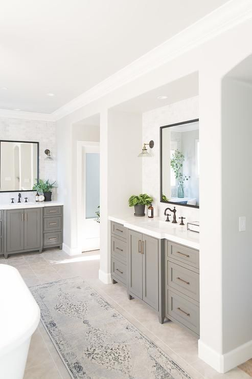 Cozy master bathroom decor ideas 34