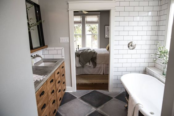 Cozy master bathroom decor ideas 42