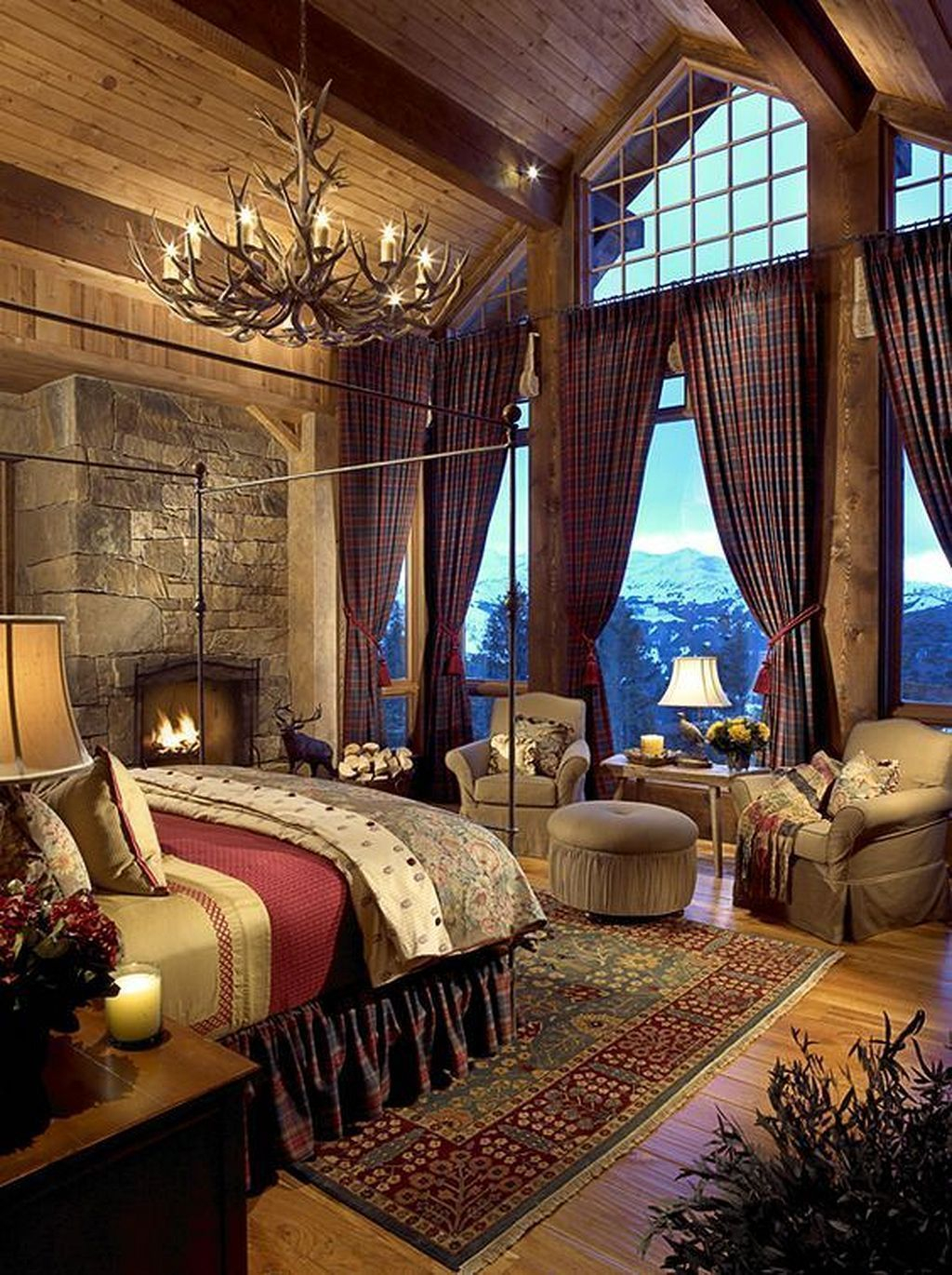 Cozy and beautiful bedroom for winter decor ideas 12