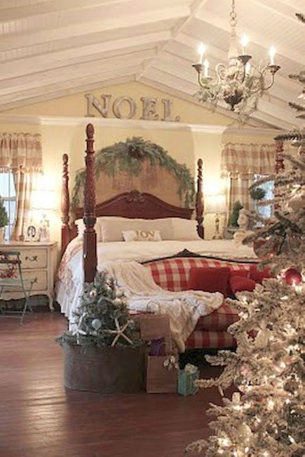 Cozy and beautiful bedroom for winter decor ideas 58