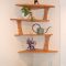 Corner shelves that change home decor become more beautiful 07