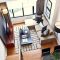 Design a living room in a small space that remains comfortablel 14
