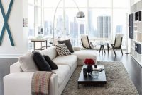 Design a living room in a small space that remains comfortablel 40