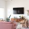 Design a living room in a small space that remains comfortablel 42