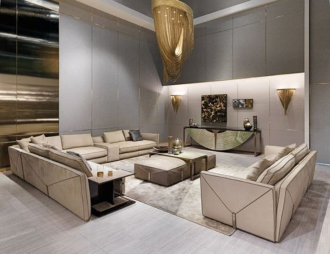 The design of the living room looks luxurious 11