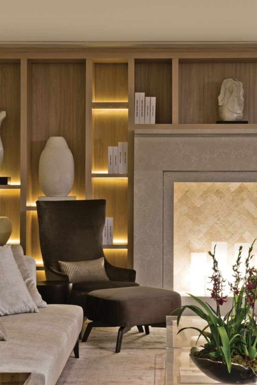 The design of the living room looks luxurious 20