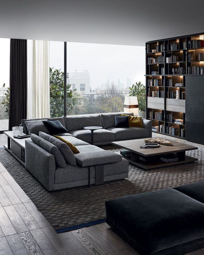 The design of the living room looks luxurious 22