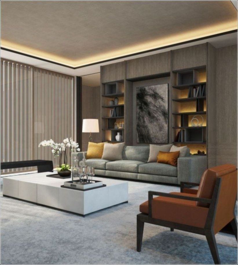 The design of the living room looks luxurious 35
