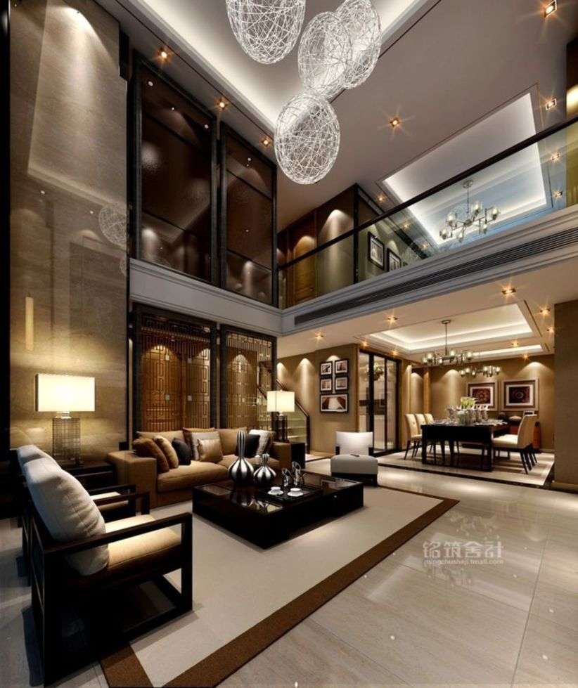 The design of the living room looks luxurious 43