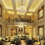 The design of the living room looks luxurious 49