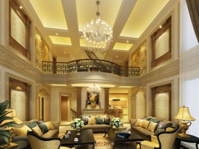 The design of the living room looks luxurious 49