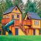 Backyard design ideas with children's slides 08