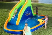 Backyard design ideas with children's slides 09