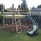 Backyard design ideas with children's slides 10