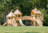 Backyard design ideas with children's slides 14