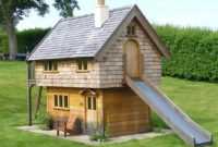 Backyard design ideas with children's slides 16