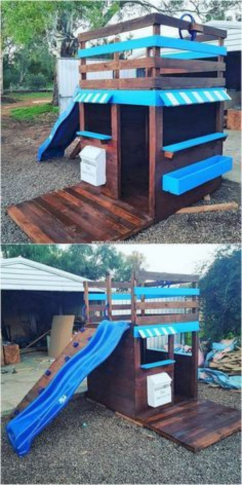 47 Backyard Design Ideas with Children's Slides ~ Matchness.com