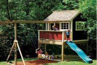 Backyard design ideas with children's slides 19