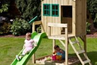 Backyard design ideas with children's slides 20