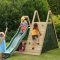 Backyard design ideas with children's slides 21