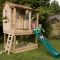 Backyard design ideas with children's slides 26