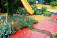 Backyard design ideas with children's slides 29