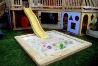 Backyard design ideas with children's slides 30